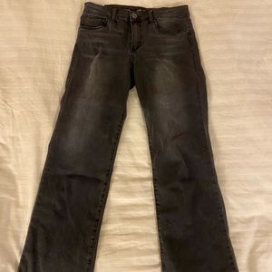 Dark grey flare jeans